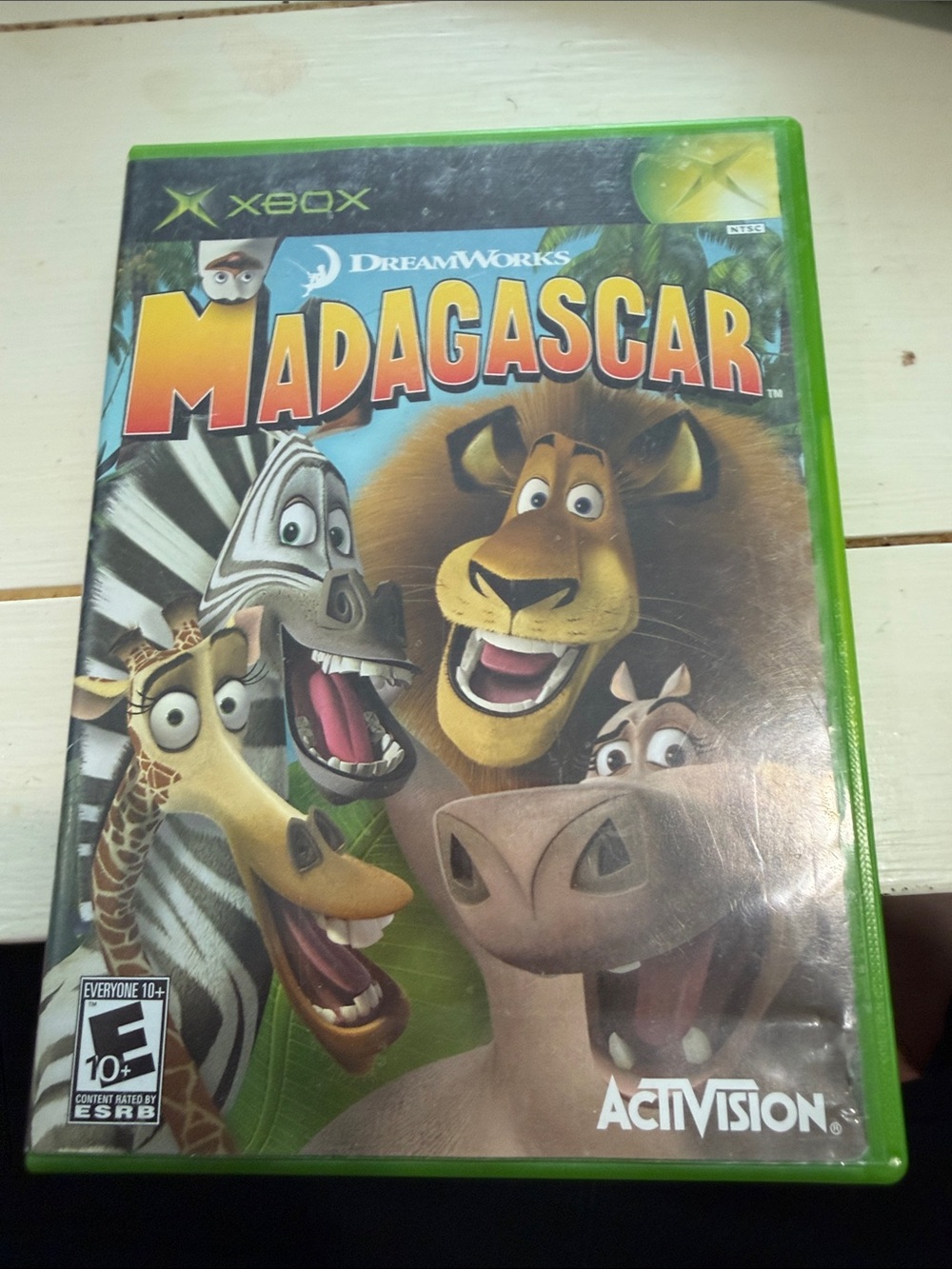 Madagascar Xbox Game - DreamWorks / Activision - Green Case